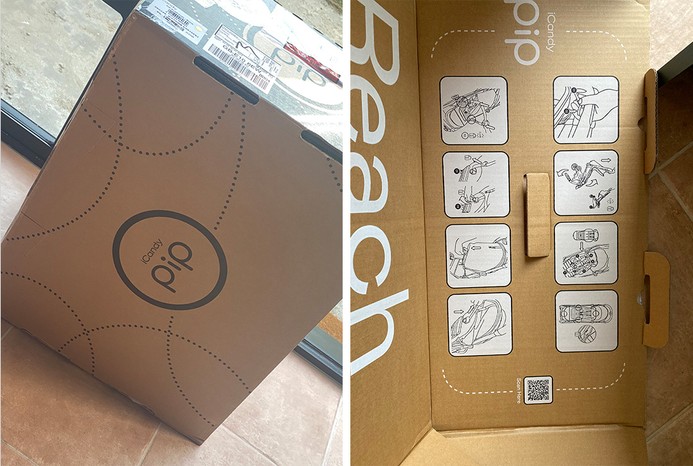 2 pictures of iCandy Pip box