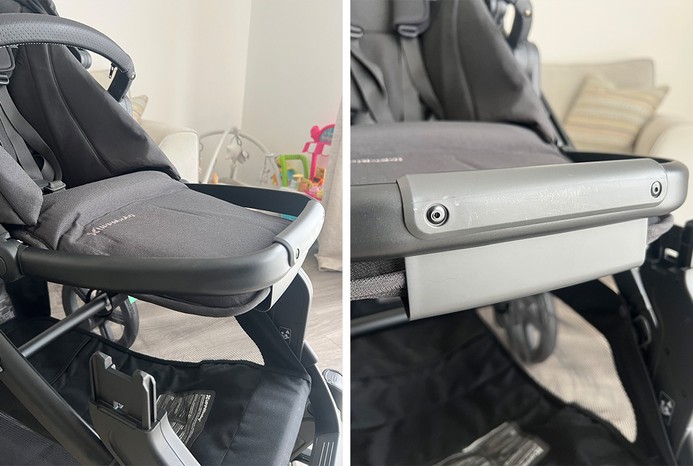 2 pictures of UPPAbaby Vista V3 pushchair foot rest 2 pictures of UPPAbaby Vista V3 pushchair foot rest