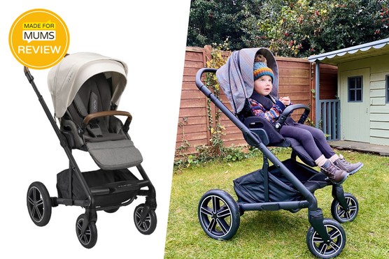 Nuna Mixx Next pushchair outdoors and in a studio