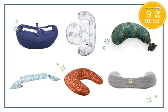 9 of the best nursing pillows including 6 product shots of different nursing pillows