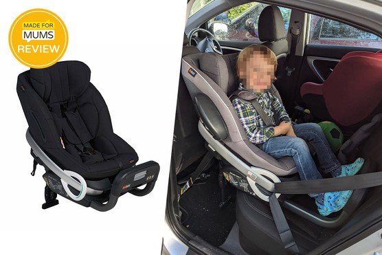 BeSafe Stretch car seat review - tester picture and product shot BeSafe Stretch car seat review - tester picture and product shot