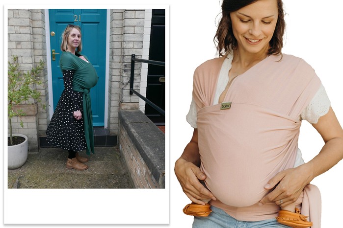 A collage of two different women wearing the Boba Serenity Bamboo