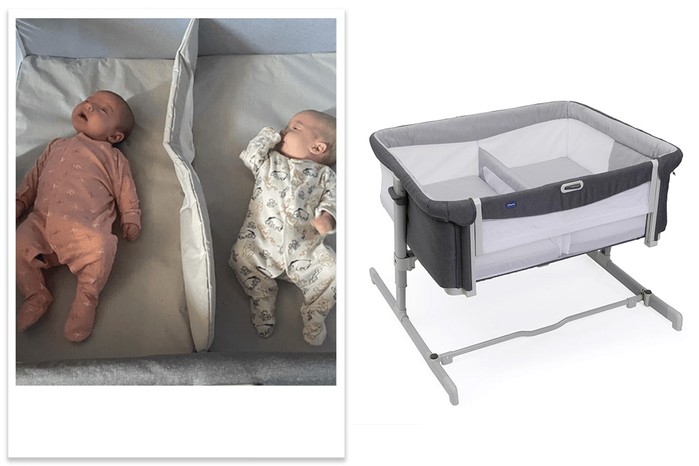 Chicco Next2Me Twins Bedside Crib tester picture and product shot