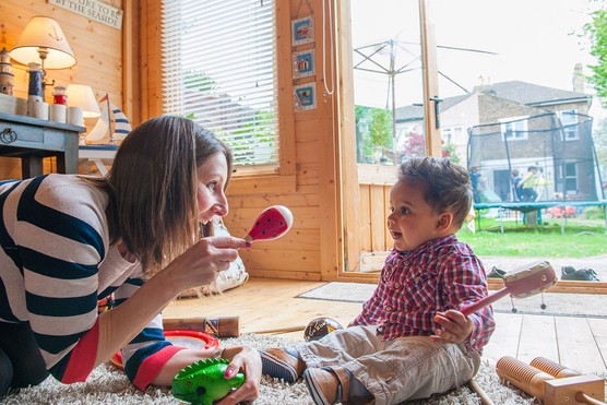 childminder with baby