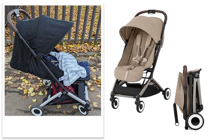 Cybex Orfeo product shot and tester picture Cybex Orfeo product shot and tester picture