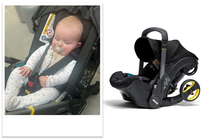 Doona i car seat tester picture and product shot