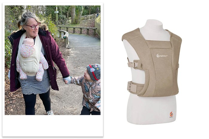 Ergobaby Embrace Baby Carrier product shot and tester picture