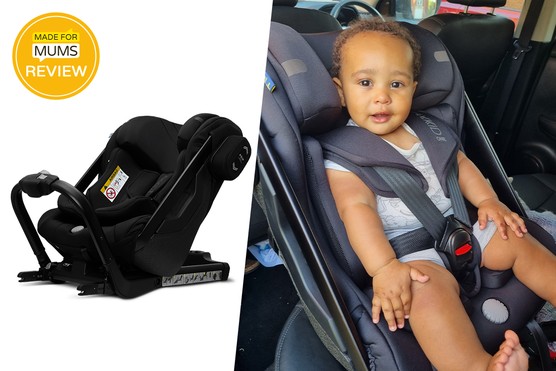 Hero image showing PR Shot of Axkid ONE 2 and baby in Axkid ONE 2 Hero image showing PR Shot of Axkid ONE 2 and baby in Axkid ONE 2