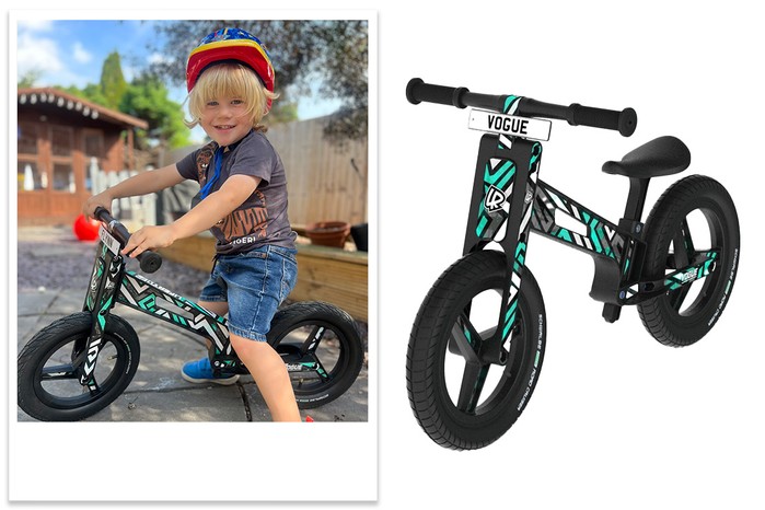 LIFERYDER Vogue Balance Bike tested by child LIFERYDER Vogue Balance Bike tested by child