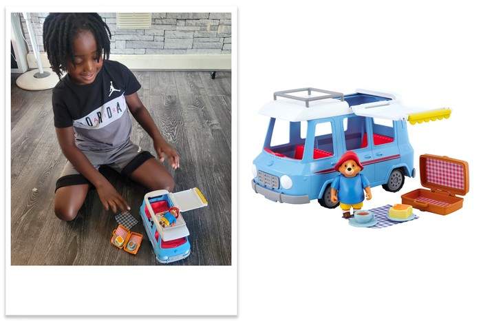 Adventures of Paddington Campervan playset tested by a child