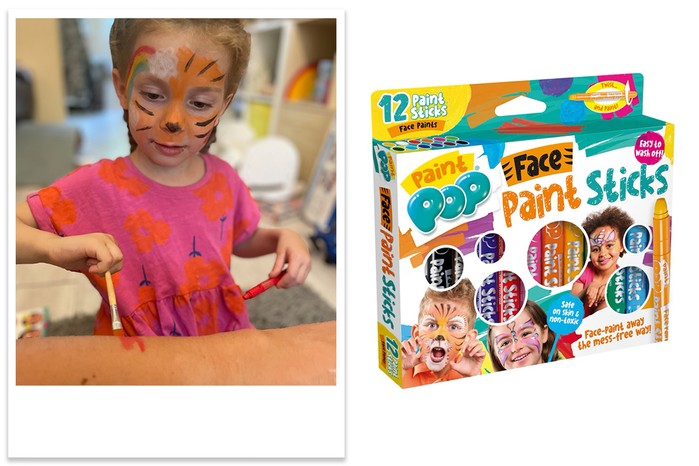 Paint Pop Face Paints tested by child