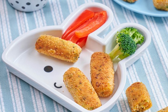 Annabel Karmel's potato, carrot & sweetcorn croquettes