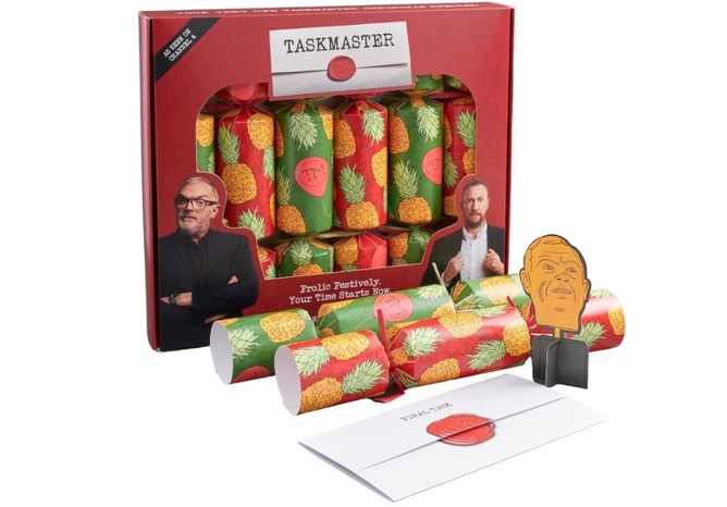Taskmaster christmas crackers