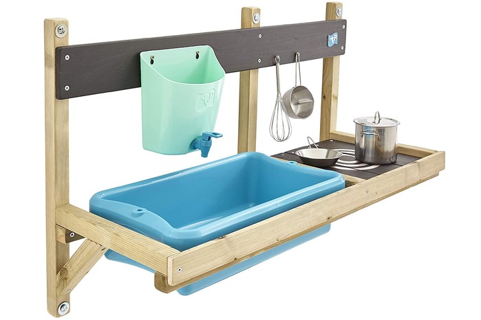 A studio shot of TP Toys Deluxe Mud Kitchen Playhouse Accessory