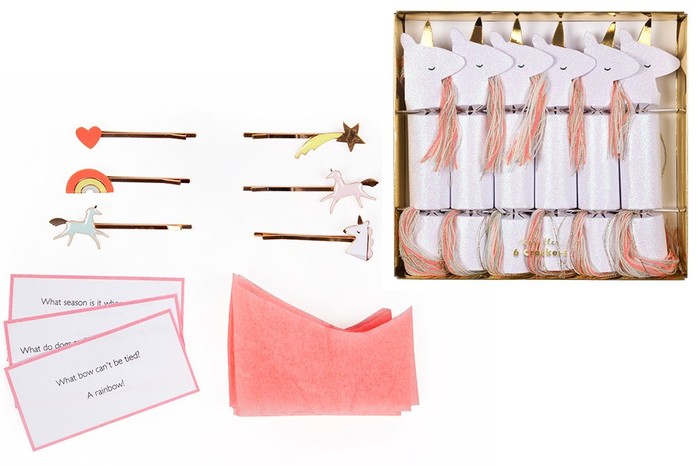 unicorn crackers Unicorn glitter small crackers