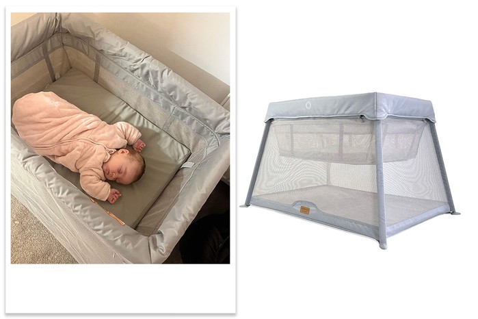 Venture Airpod Travel Cot tester polaroid final