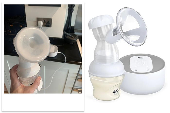 Vital Baby Nurture Flexcone Electric Breast Pump being tested by mum Louise