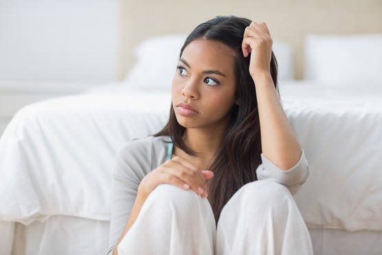 worried pregnant woman