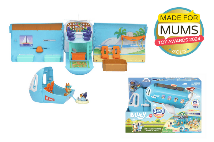 Bluey 3-in-1 Transforming Plane Set MFM Toy Awards 2024