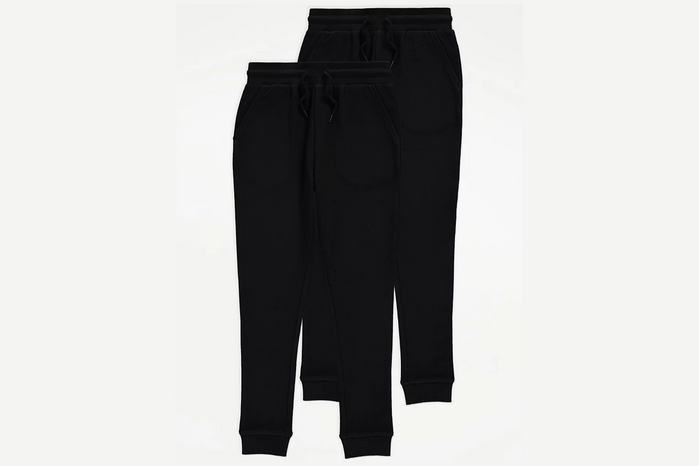 Black Skinny Fit Cuffed Joggers 2 Pack