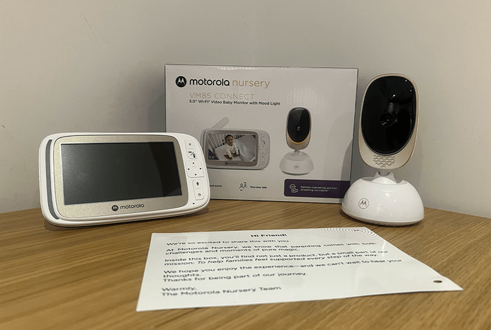 Motorola Nursery VM85 baby monitor unboxed Motorola Nursery VM85 baby monitor unboxed
