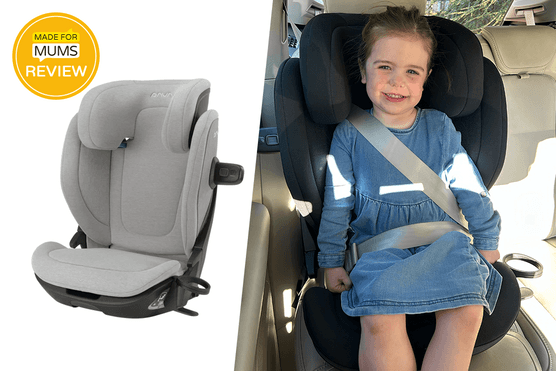 nuna aace lx car seat review main pic child sat in a Nuna aace lx car seat