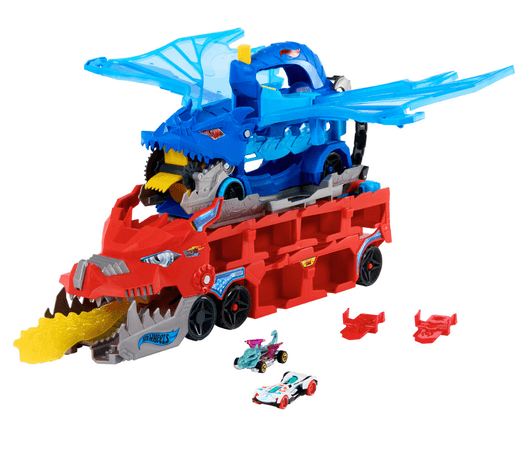 Hot Wheels dragon transporter toy