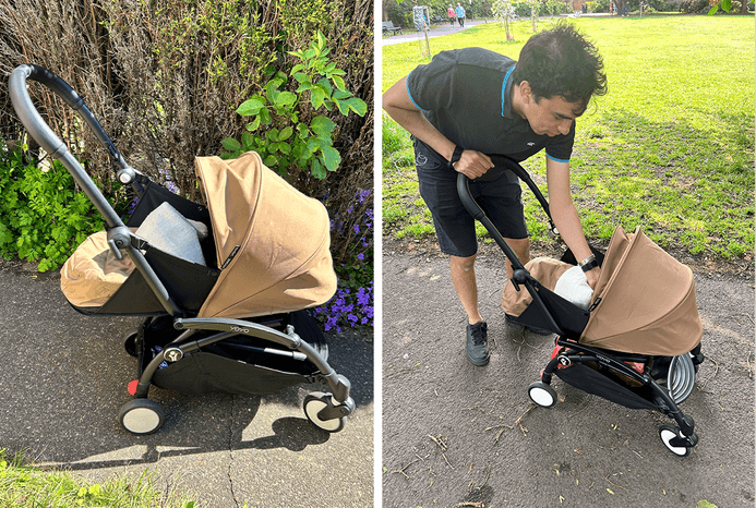 Side view of Stokke Yoyo3 pushchair