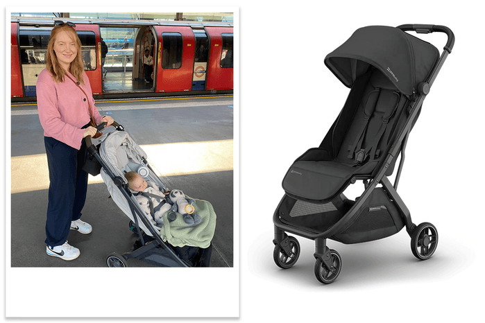 UPPAbaby Minu V3 product image and tester image